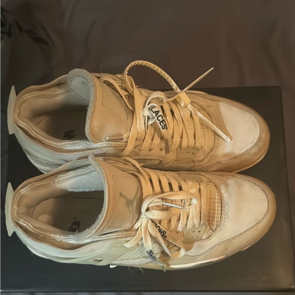 Off-White Sail Jordan 4s